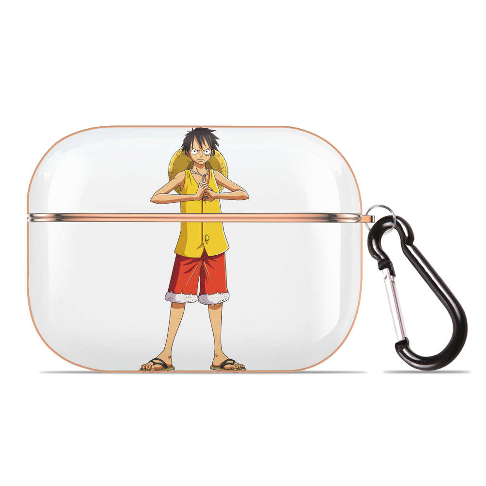 ワンピース モンキー・D・ルフィ ONE PIECE Monkey D. Luffy 【AirPods Pro用】ハードシェル保護ケース｜耐衝撃・防指紋・カラビナ付き商品仕様