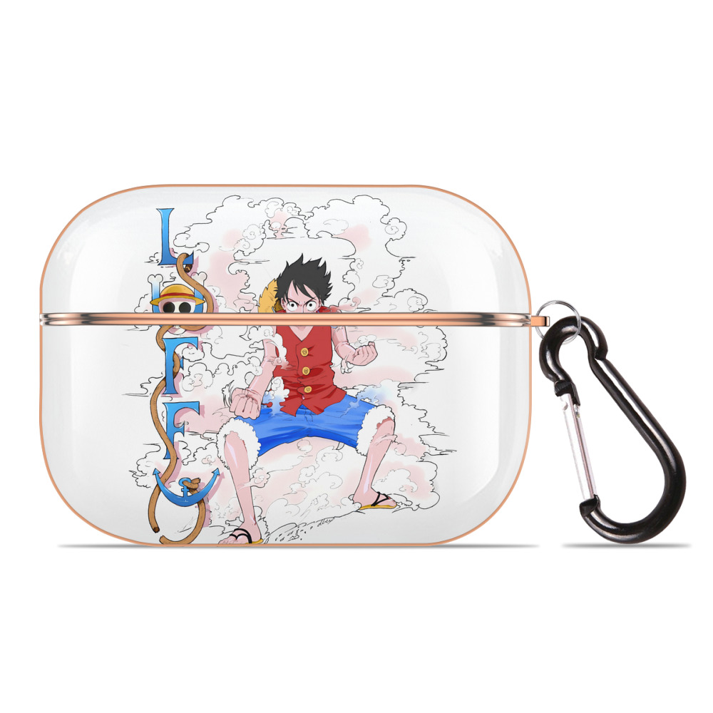 ワンピース モンキー・D・ルフィ ONE PIECE Monkey D. Luffy 【AirPods Pro用】ハードシェル保護ケース｜耐衝撃・防指紋・カラビナ付き商品仕様
