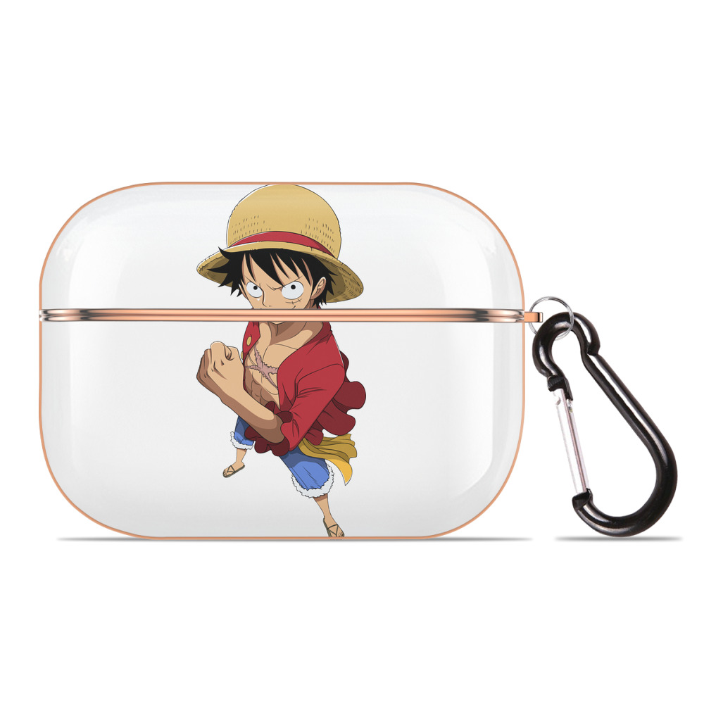 （画像用） ワンピース モンキー・D・ルフィ ONE PIECE Monkey D. Luffy 【AirPods Pro用】ハードシェル保護ケース｜耐衝撃・防指紋・カラビナ付き商品仕様
