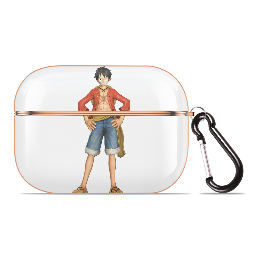 ワンピース モンキー・D・ルフィ ONE PIECE Monkey D. Luffy 【AirPods Pro用】ハードシェル保護ケース｜耐衝撃・防指紋・カラビナ付き商品仕様