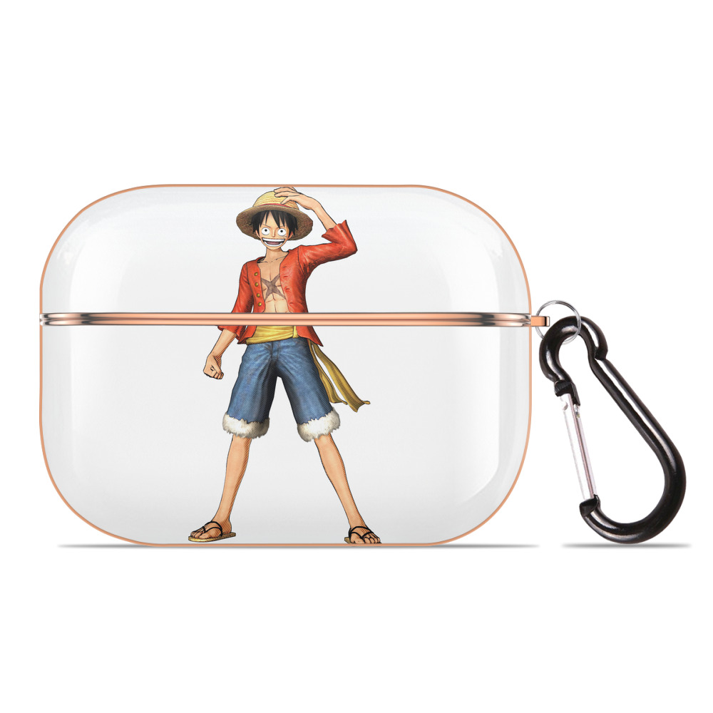 ワンピース モンキー・D・ルフィ ONE PIECE Monkey D. Luffy 【AirPods Pro用】ハードシェル保護ケース｜耐衝撃・防指紋・カラビナ付き商品仕様