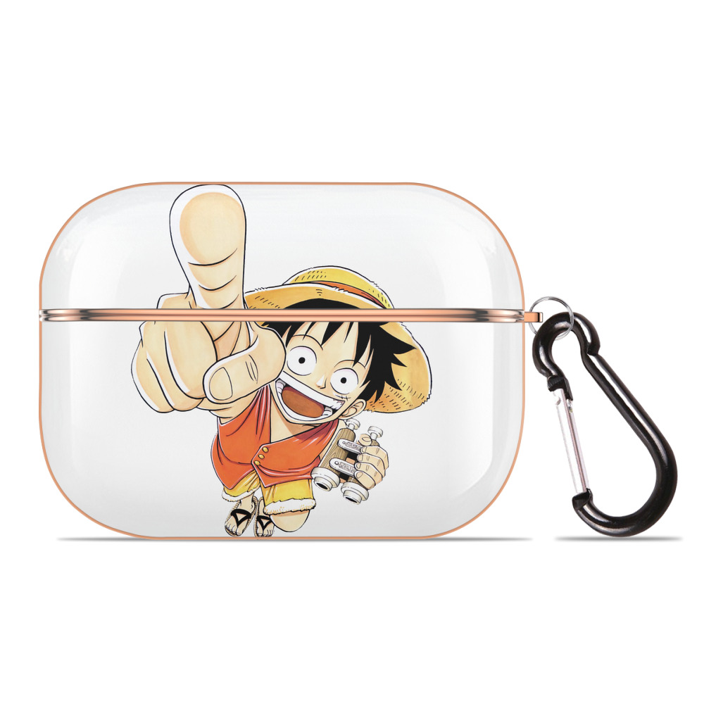 ワンピース モンキー・D・ルフィ ONE PIECE Monkey D. Luffy 【AirPods Pro用】ハードシェル保護ケース｜耐衝撃・防指紋・カラビナ付き商品仕様