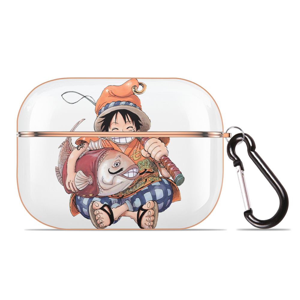 ワンピース モンキー・D・ルフィ ONE PIECE Monkey D. Luffy 【AirPods Pro用】ハードシェル保護ケース｜耐衝撃・防指紋・カラビナ付き商品仕様
