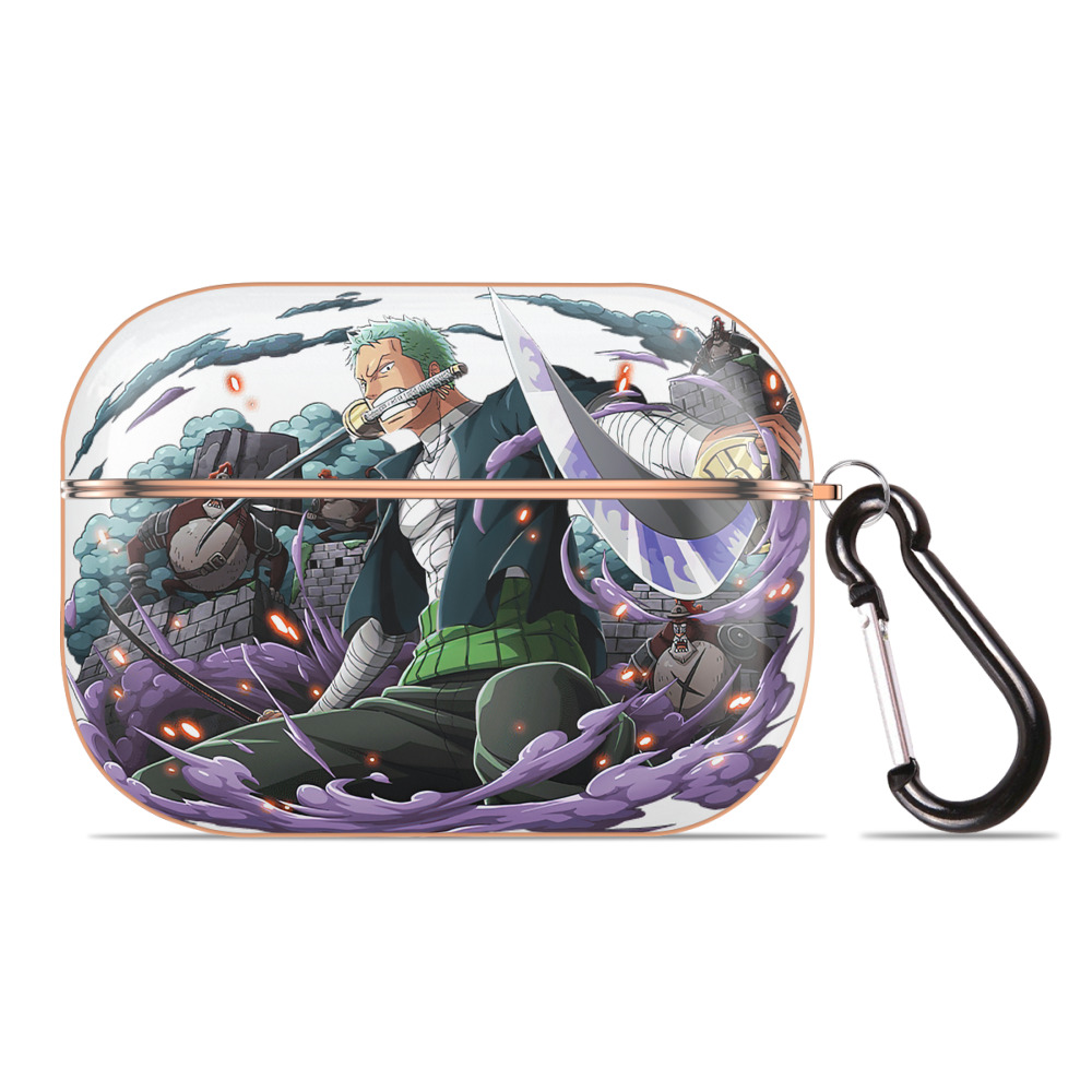 ワンピース ロロノア・ゾロ ONE PIECE Roronoa Zoro 【AirPods Pro用】ハードシェル保護ケース｜耐衝撃・防指紋・カラビナ付き商品仕様