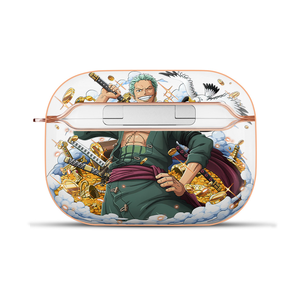 ワンピース ロロノア・ゾロ ONE PIECE Roronoa Zoro 【AirPods Pro用】ハードシェル保護ケース｜耐衝撃・防指紋・カラビナ付き商品仕様