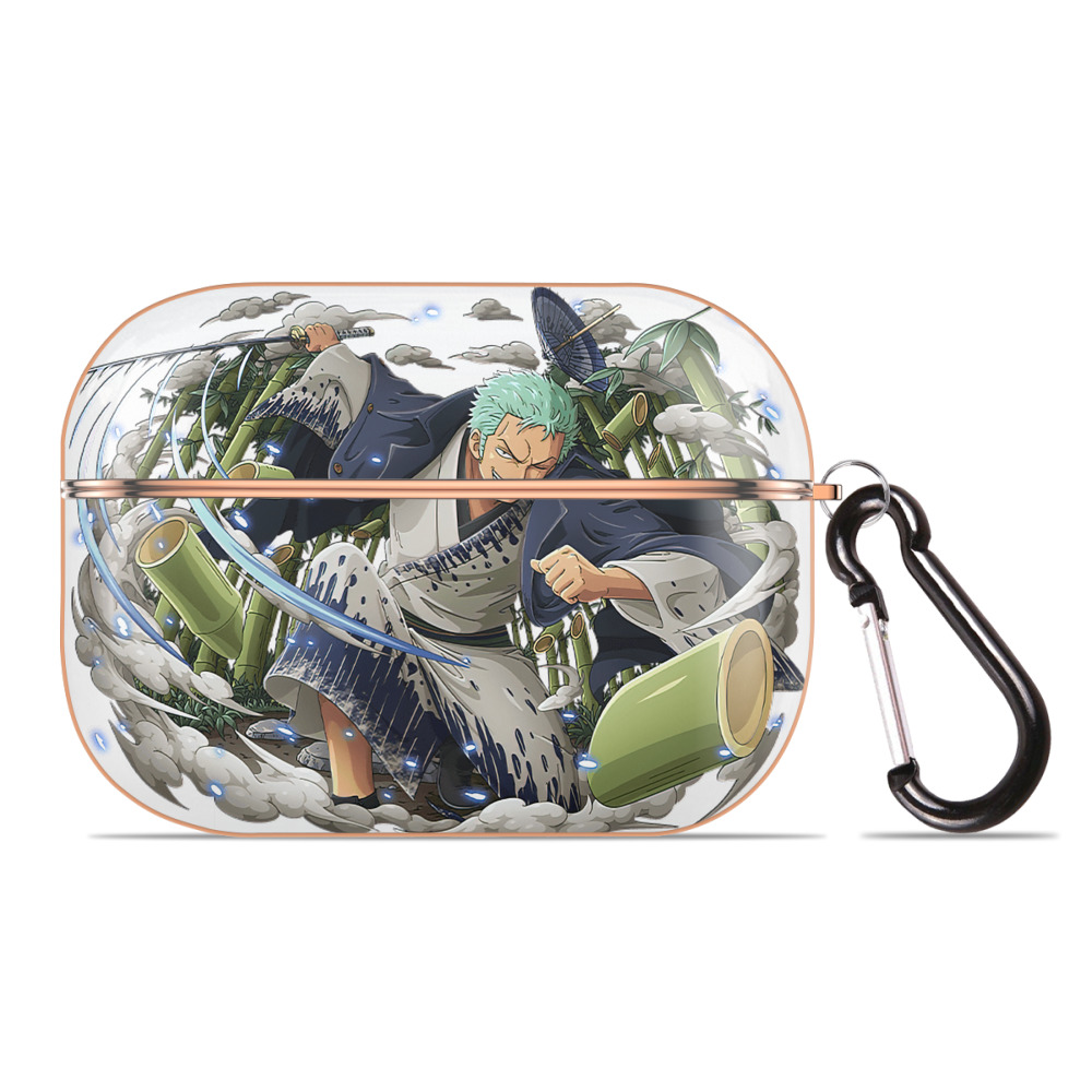 （画像用） ワンピース ロロノア・ゾロ ONE PIECE Roronoa Zoro 【AirPods Pro用】ハードシェル保護ケース｜耐衝撃・防指紋・カラビナ付き商品仕様