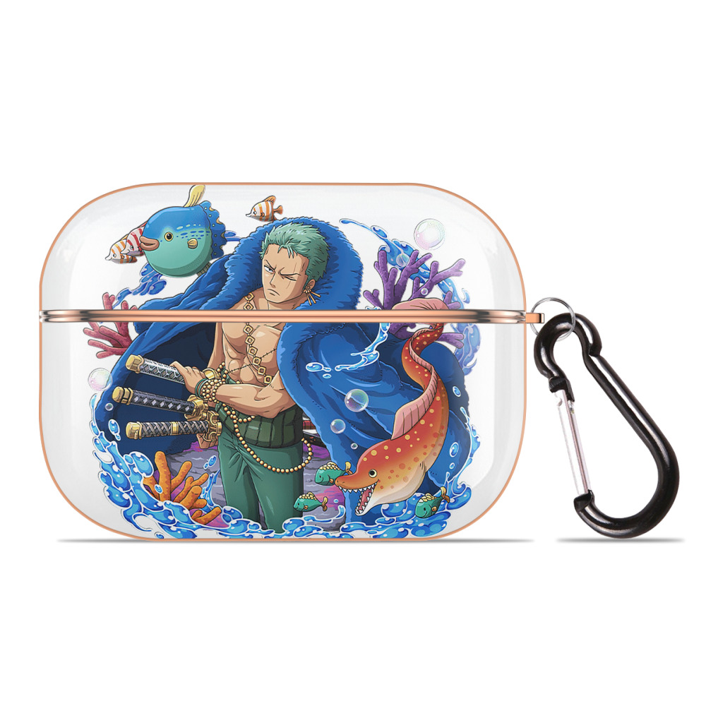 ワンピース ロロノア・ゾロ ONE PIECE Roronoa Zoro 【AirPods Pro用】ハードシェル保護ケース｜耐衝撃・防指紋・カラビナ付き商品仕様