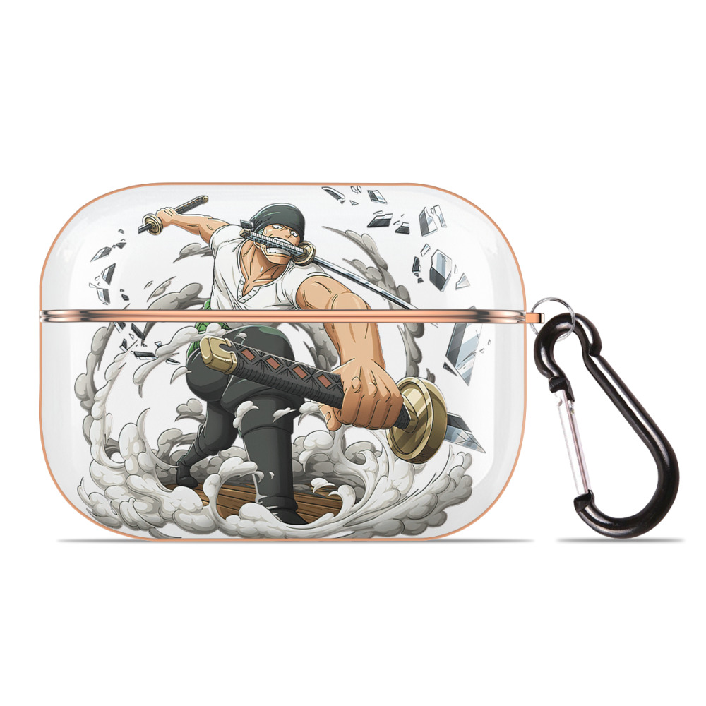 ワンピース ロロノア・ゾロ ONE PIECE Roronoa Zoro 【AirPods Pro用】ハードシェル保護ケース｜耐衝撃・防指紋・カラビナ付き商品仕様