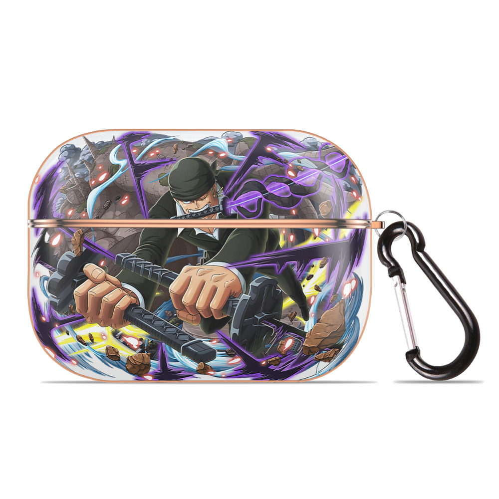 ワンピース ロロノア・ゾロ ONE PIECE Roronoa Zoro 【AirPods Pro用】ハードシェル保護ケース｜耐衝撃・防指紋・カラビナ付き商品仕様