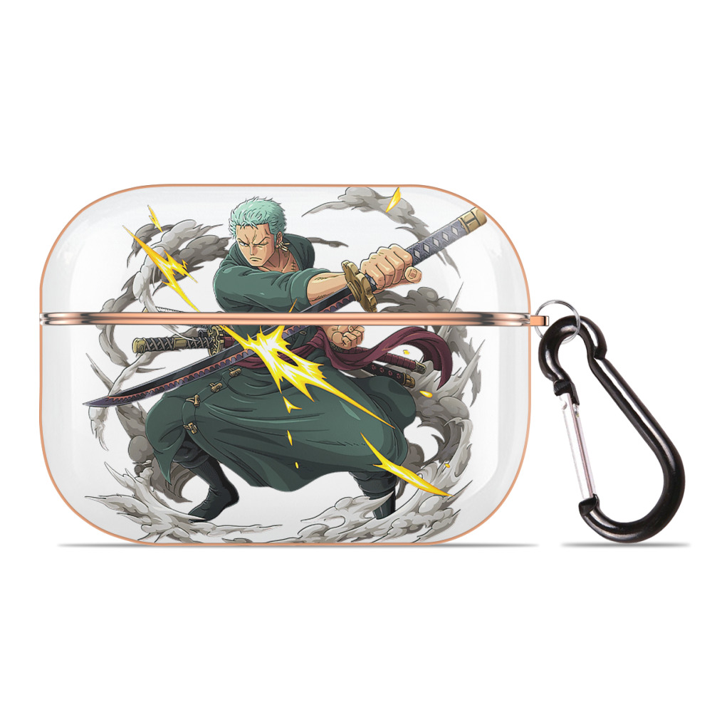 ワンピース ロロノア・ゾロ ONE PIECE Roronoa Zoro 【AirPods Pro用】ハードシェル保護ケース｜耐衝撃・防指紋・カラビナ付き商品仕様