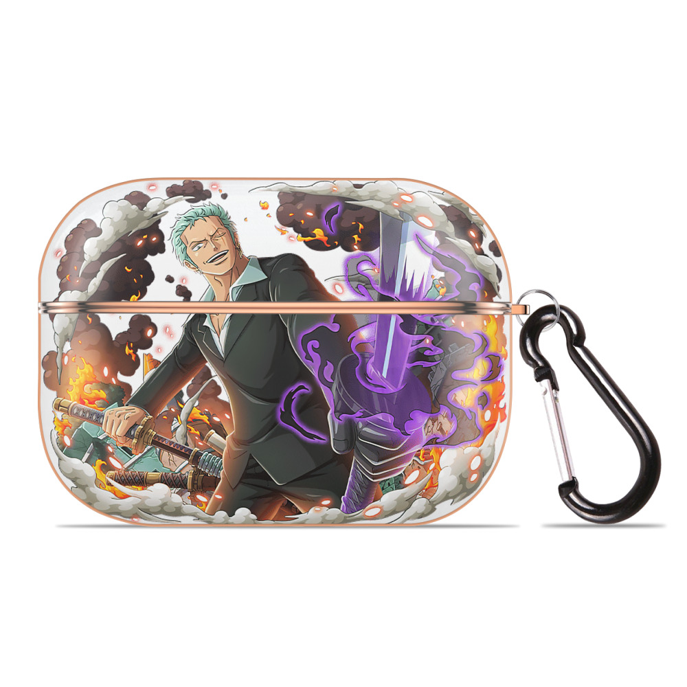 ワンピース ロロノア・ゾロ ONE PIECE Roronoa Zoro 【AirPods Pro用】ハードシェル保護ケース｜耐衝撃・防指紋・カラビナ付き商品仕様
