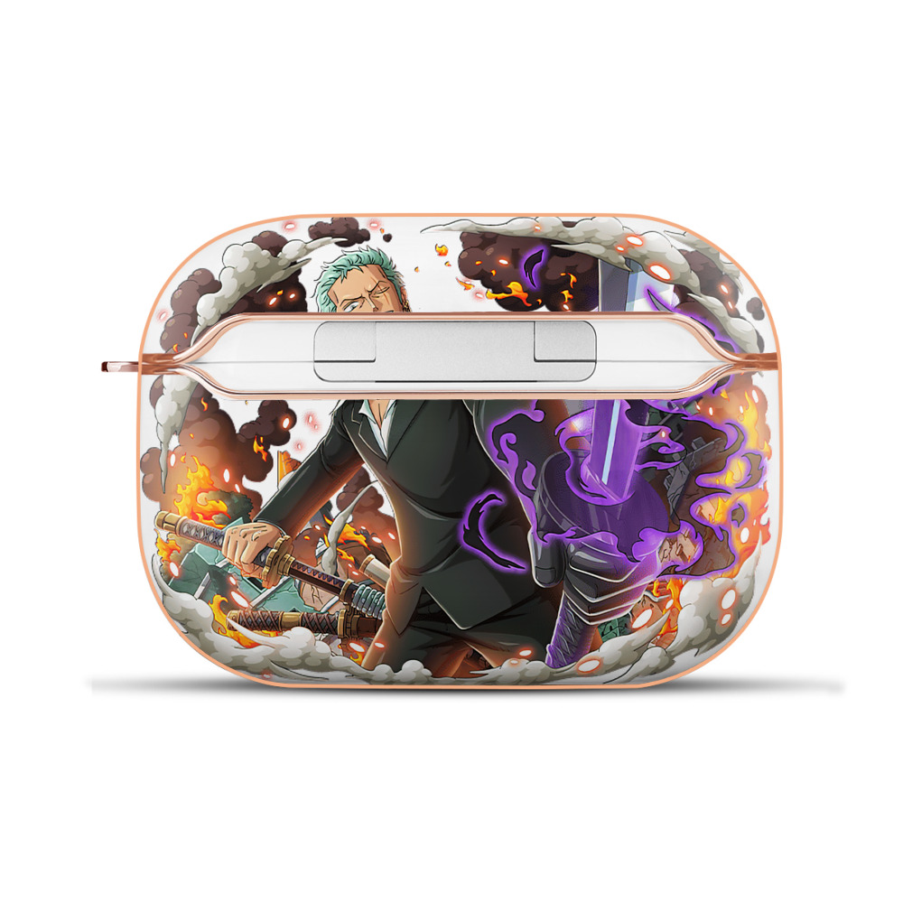 ワンピース ロロノア・ゾロ ONE PIECE Roronoa Zoro 【AirPods Pro用】ハードシェル保護ケース｜耐衝撃・防指紋・カラビナ付き商品仕様