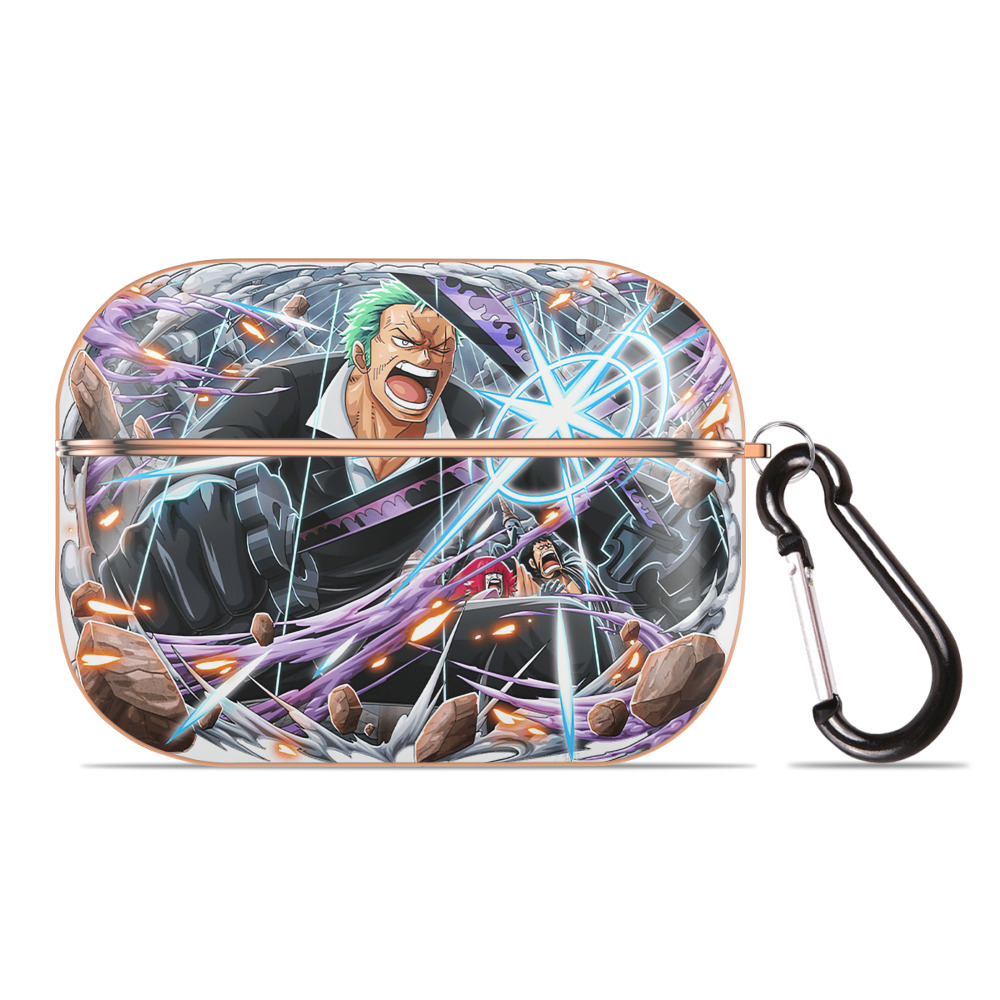 ワンピース ロロノア・ゾロ ONE PIECE Roronoa Zoro 【AirPods Pro用】ハードシェル保護ケース｜耐衝撃・防指紋・カラビナ付き商品仕様