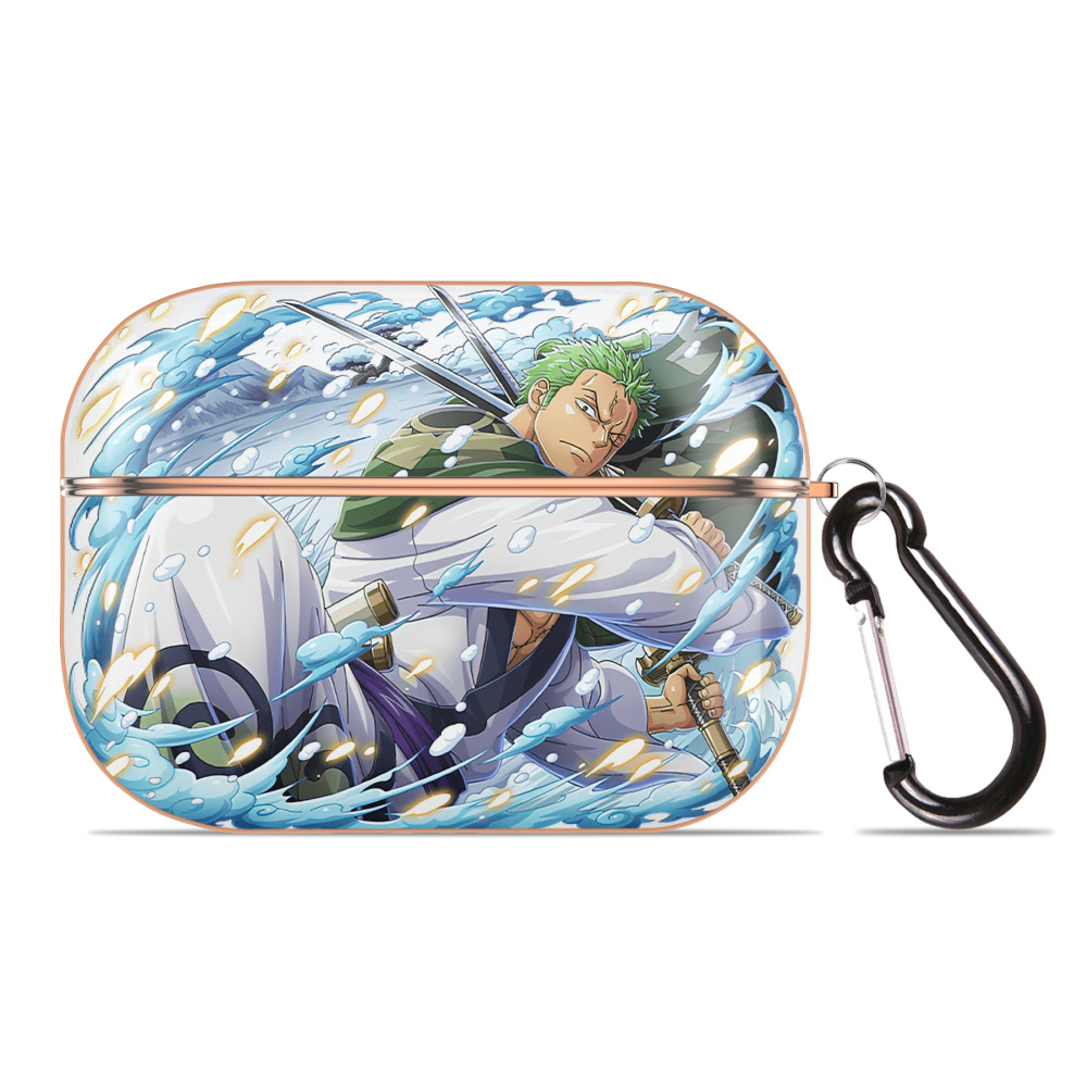 ワンピース ロロノア・ゾロ ONE PIECE Roronoa Zoro 【AirPods Pro用】ハードシェル保護ケース｜耐衝撃・防指紋・カラビナ付き商品仕様