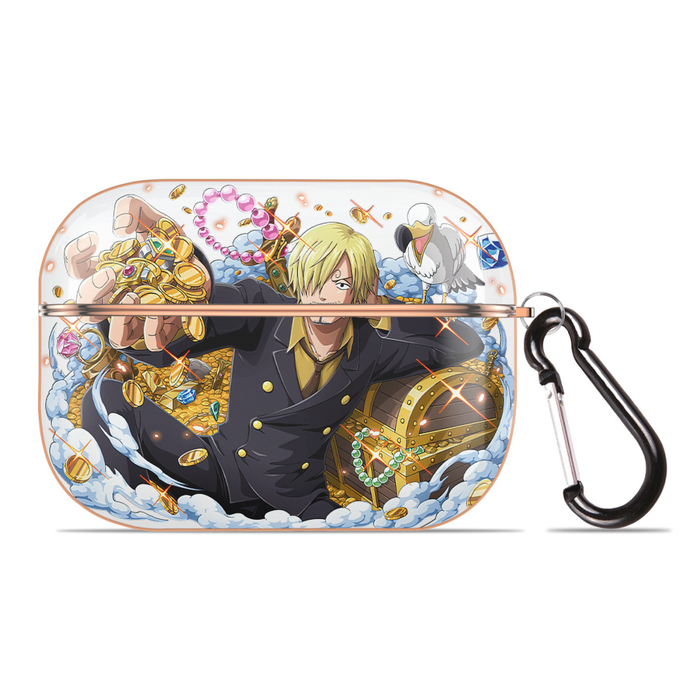 ワンピース サンジ ONE PIECE Sanji 【AirPods Pro用】ハードシェル保護ケース｜耐衝撃・防指紋・カラビナ付き商品仕様