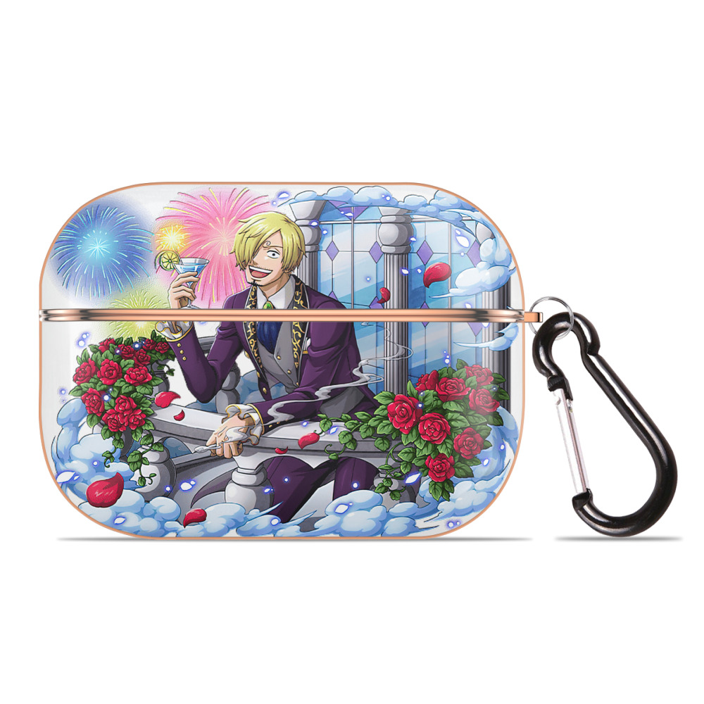 ワンピース サンジ ONE PIECE Sanji 【AirPods Pro用】ハードシェル保護ケース｜耐衝撃・防指紋・カラビナ付き商品仕様