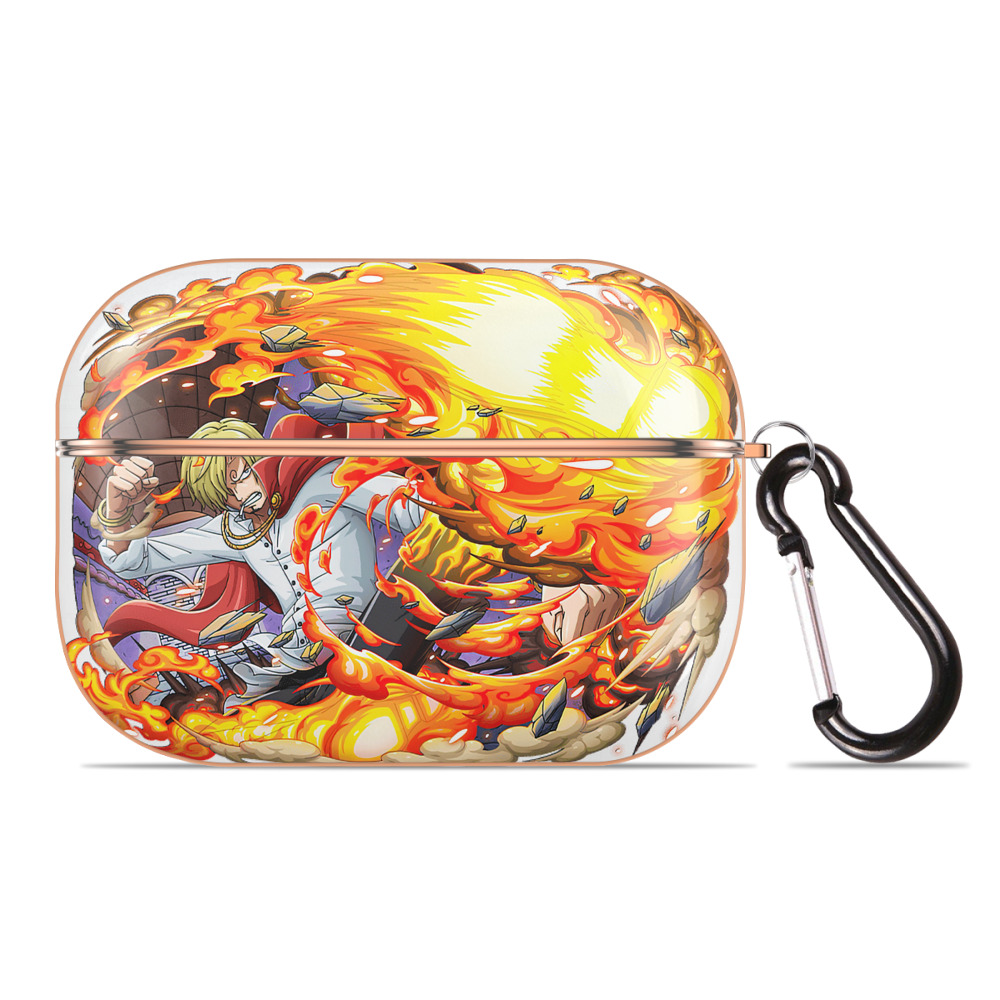ワンピース サンジ ONE PIECE Sanji 【AirPods Pro用】ハードシェル保護ケース｜耐衝撃・防指紋・カラビナ付き商品仕様
