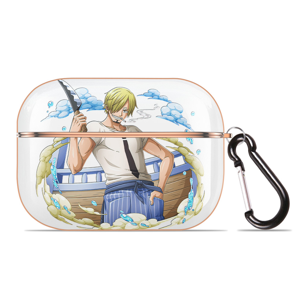 ワンピース サンジ ONE PIECE Sanji 【AirPods Pro用】ハードシェル保護ケース｜耐衝撃・防指紋・カラビナ付き商品仕様