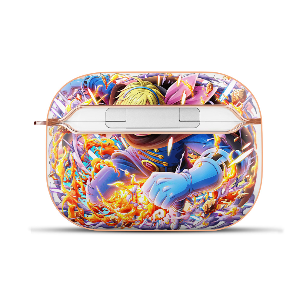 ワンピース サンジ ONE PIECE Sanji 【AirPods Pro用】ハードシェル保護ケース｜耐衝撃・防指紋・カラビナ付き商品仕様