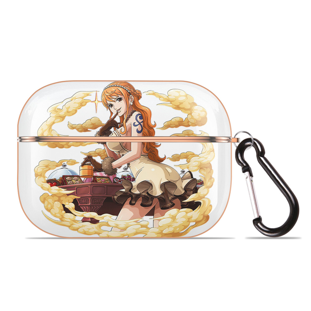 （画像用） ワンピース ナミ ONE PIECE Nami 【AirPods Pro用】ハードシェル保護ケース｜耐衝撃・防指紋・カラビナ付き商品仕様