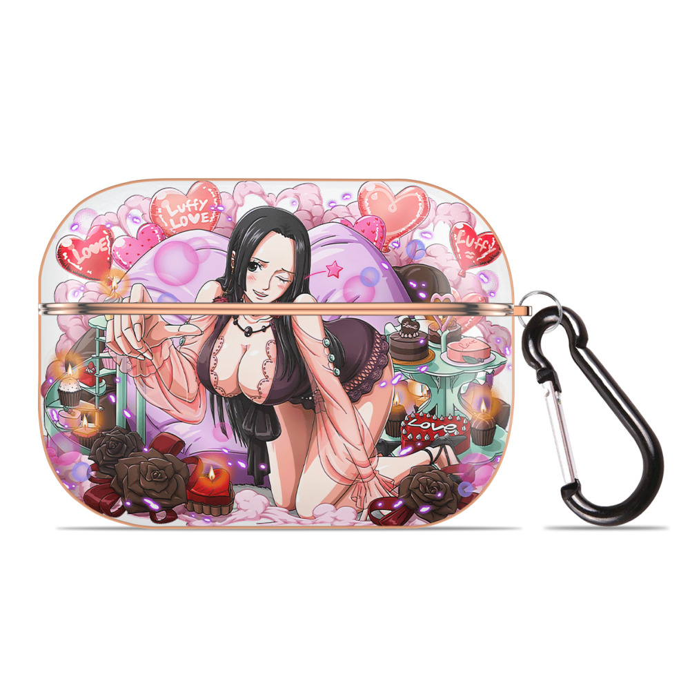 ワンピース ボア・ハンコック ONE PIECE Boa·Hancock 【AirPods Pro用】ハードシェル保護ケース｜耐衝撃・防指紋・カラビナ付き商品仕様
