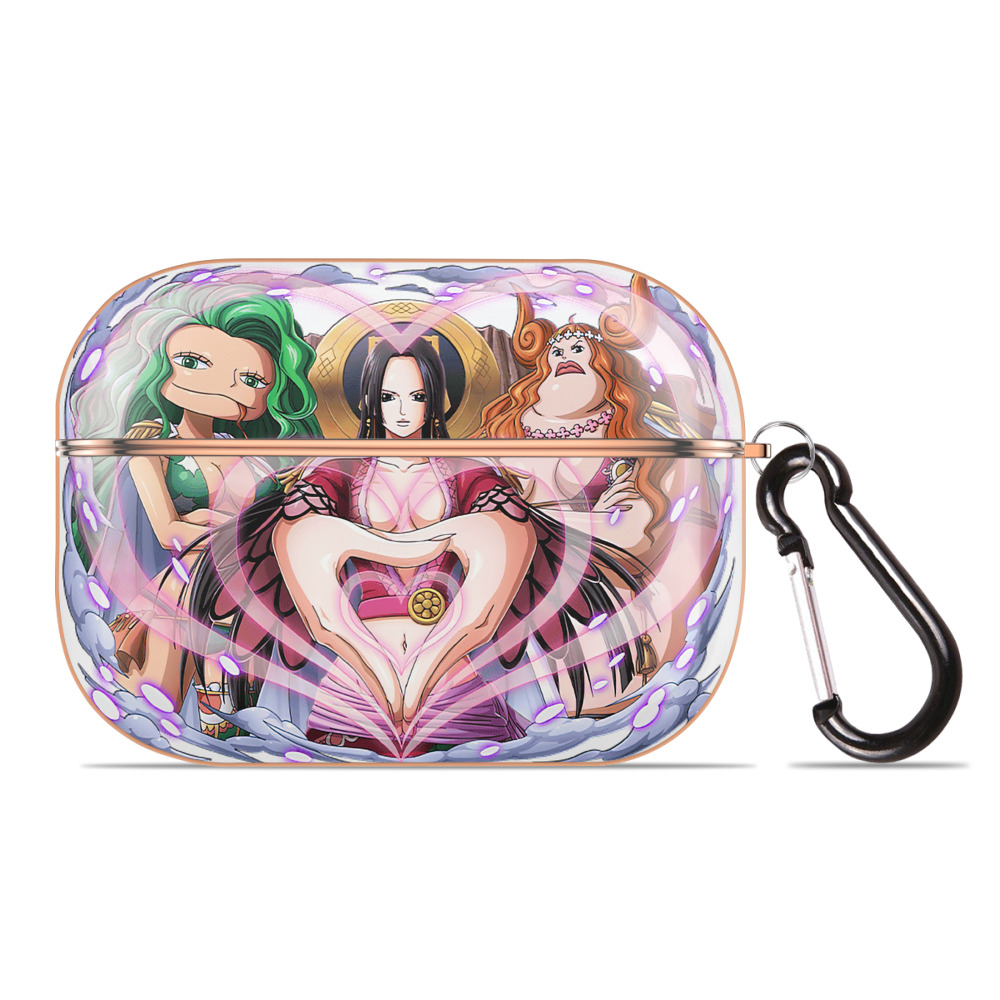 ワンピース ボア・ハンコック ONE PIECE Boa·Hancock 【AirPods Pro用】ハードシェル保護ケース｜耐衝撃・防指紋・カラビナ付き商品仕様