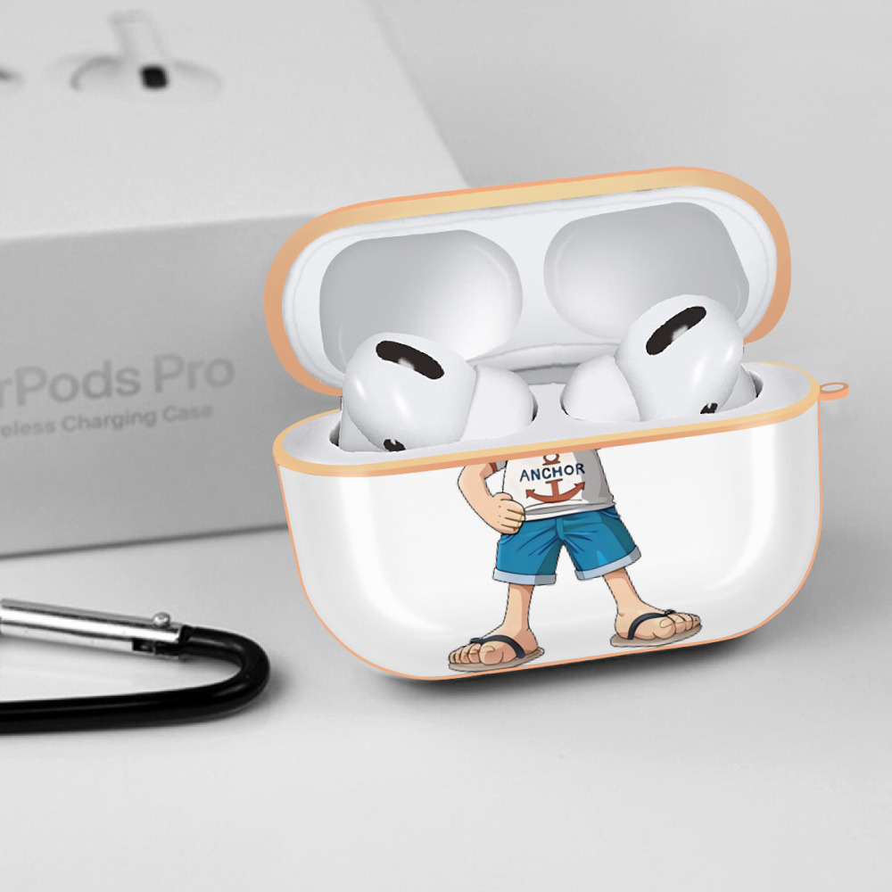 ワンピース モンキー・D・ルフィ ONE PIECE Monkey D. Luffy 【AirPods Pro用】ハードシェル保護ケース｜耐衝撃・防指紋・カラビナ付き商品仕様