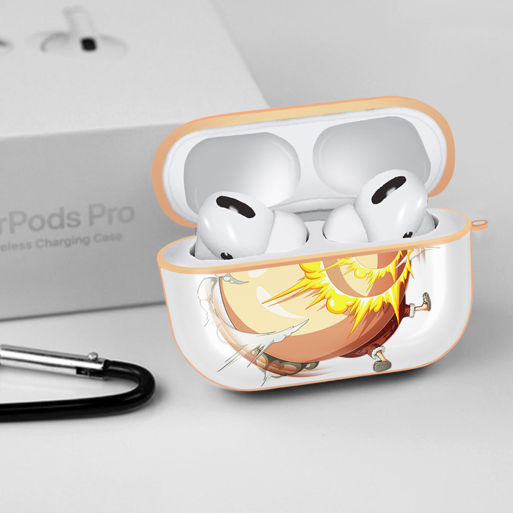 ワンピース モンキー・D・ルフィ ONE PIECE Monkey D. Luffy 【AirPods Pro用】ハードシェル保護ケース｜耐衝撃・防指紋・カラビナ付き商品仕様
