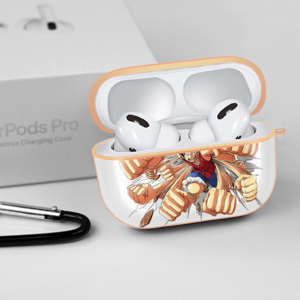 ワンピース モンキー・D・ルフィ ONE PIECE Monkey D. Luffy 【AirPods Pro用】ハードシェル保護ケース｜耐衝撃・防指紋・カラビナ付き商品仕様
