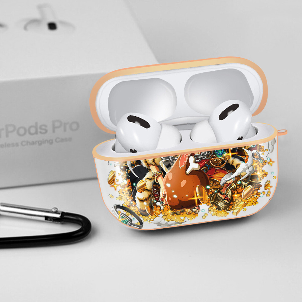 ワンピース モンキー・D・ルフィ ONE PIECE Monkey D. Luffy 【AirPods Pro用】ハードシェル保護ケース｜耐衝撃・防指紋・カラビナ付き商品仕様