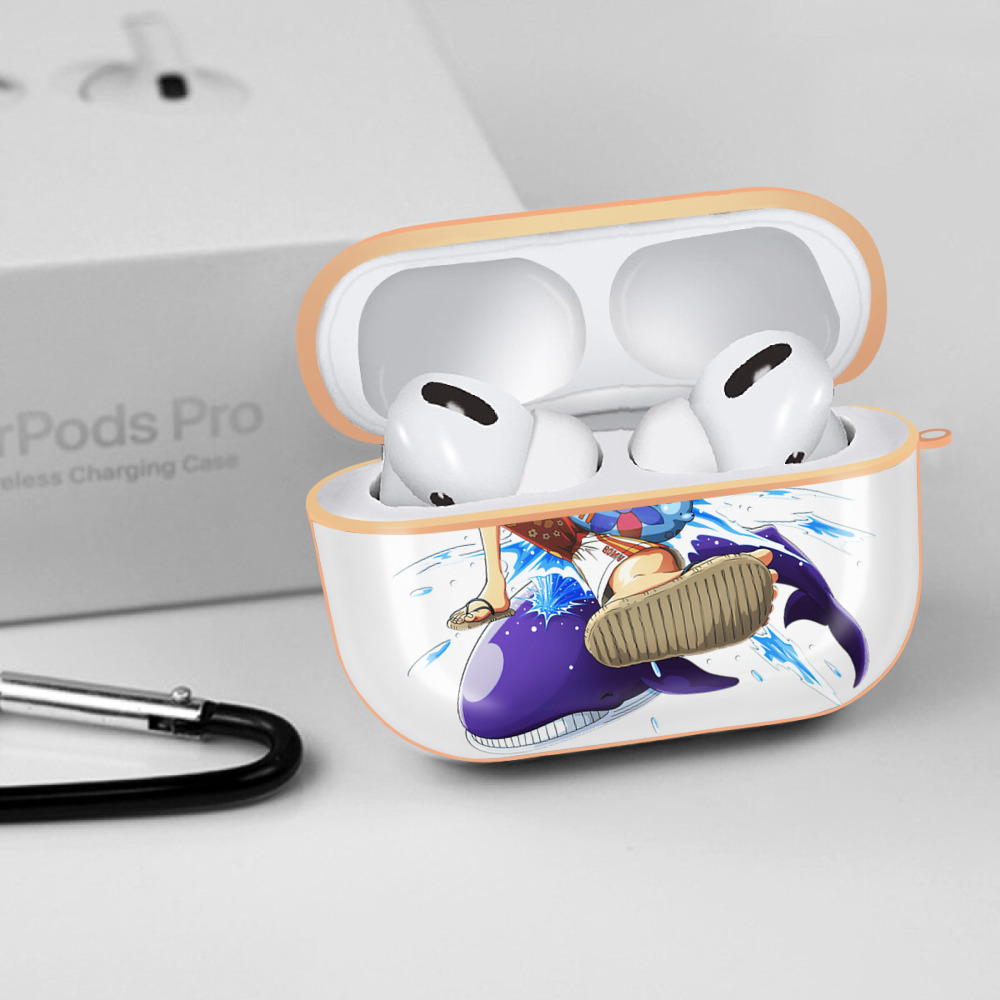 ワンピース モンキー・D・ルフィ ONE PIECE Monkey D. Luffy 【AirPods Pro用】ハードシェル保護ケース｜耐衝撃・防指紋・カラビナ付き商品仕様