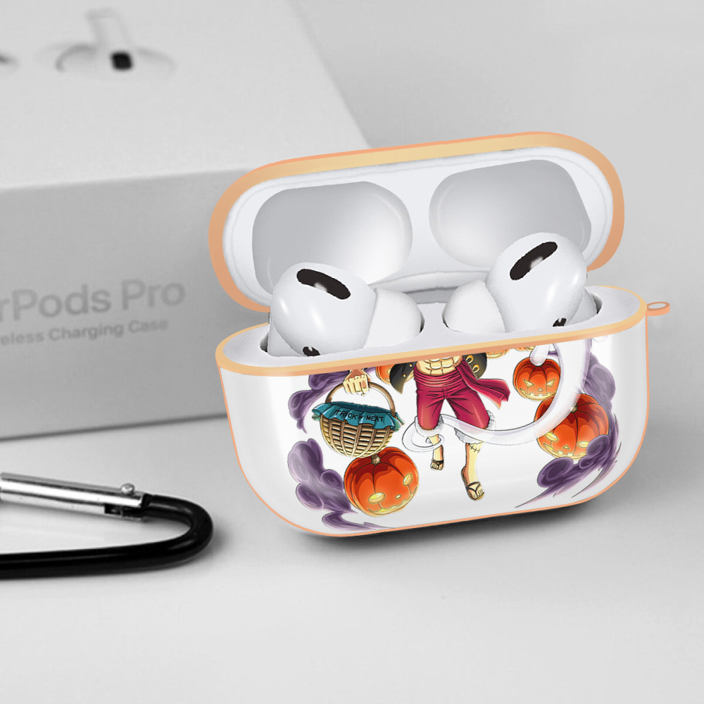 ワンピース モンキー・D・ルフィ ONE PIECE Monkey D. Luffy 【AirPods Pro用】ハードシェル保護ケース｜耐衝撃・防指紋・カラビナ付き商品仕様