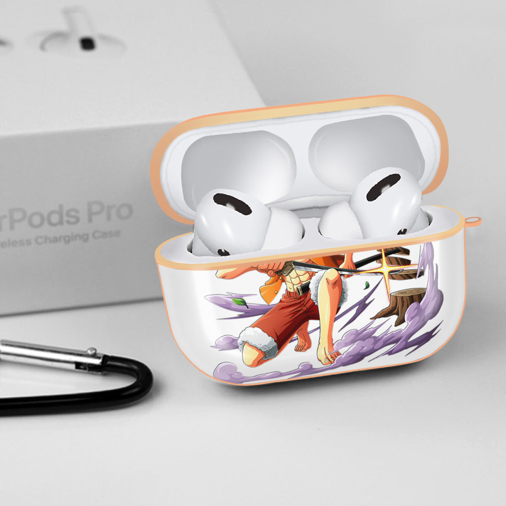 ワンピース モンキー・D・ルフィ ONE PIECE Monkey D. Luffy 【AirPods Pro用】ハードシェル保護ケース｜耐衝撃・防指紋・カラビナ付き商品仕様