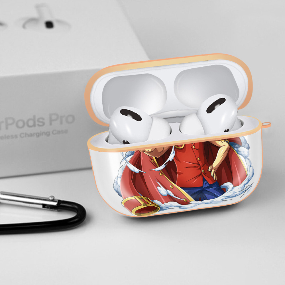 ワンピース モンキー・D・ルフィ ONE PIECE Monkey D. Luffy 【AirPods Pro用】ハードシェル保護ケース｜耐衝撃・防指紋・カラビナ付き商品仕様