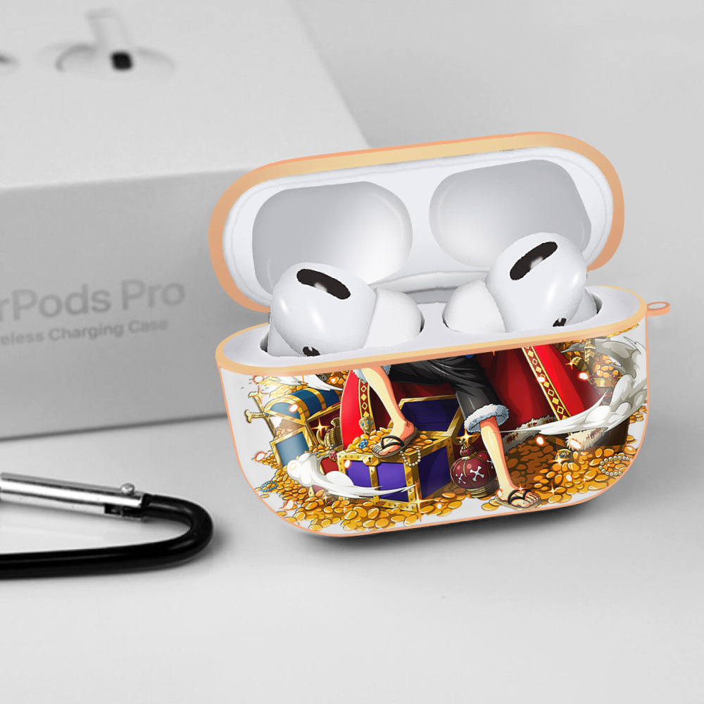 ワンピース モンキー・D・ルフィ ONE PIECE Monkey D. Luffy 【AirPods Pro用】ハードシェル保護ケース｜耐衝撃・防指紋・カラビナ付き商品仕様
