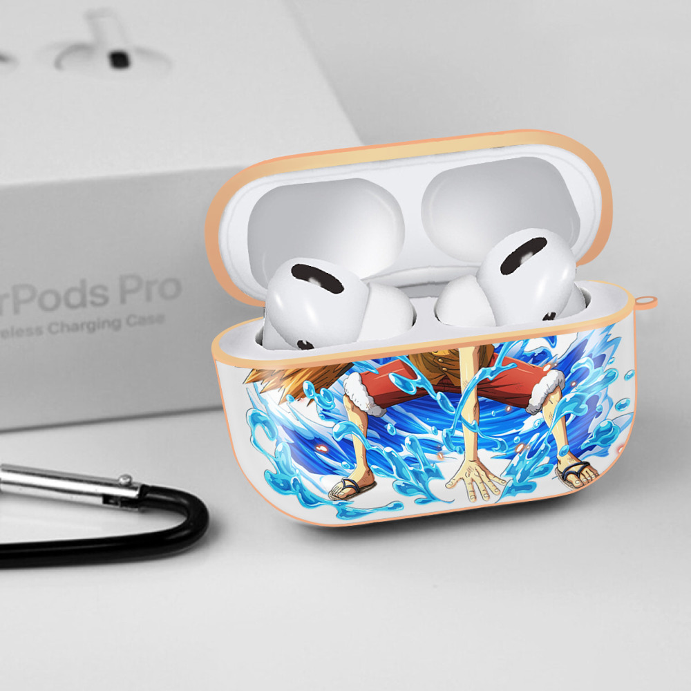 ワンピース モンキー・D・ルフィ ONE PIECE Monkey D. Luffy 【AirPods Pro用】ハードシェル保護ケース｜耐衝撃・防指紋・カラビナ付き商品仕様