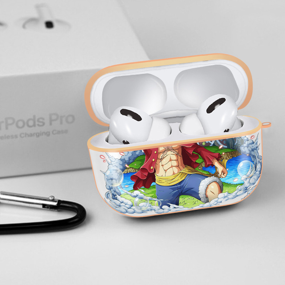 ワンピース モンキー・D・ルフィ ONE PIECE Monkey D. Luffy 【AirPods Pro用】ハードシェル保護ケース｜耐衝撃・防指紋・カラビナ付き商品仕様