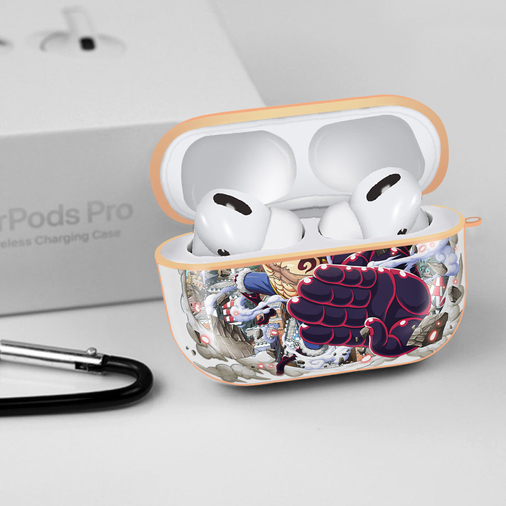 ワンピース モンキー・D・ルフィ ONE PIECE Monkey D. Luffy 【AirPods Pro用】ハードシェル保護ケース｜耐衝撃・防指紋・カラビナ付き商品仕様