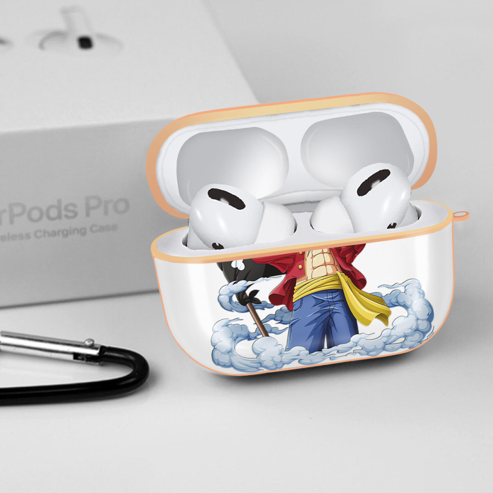 ワンピース モンキー・D・ルフィ ONE PIECE Monkey D. Luffy 【AirPods Pro用】ハードシェル保護ケース｜耐衝撃・防指紋・カラビナ付き商品仕様