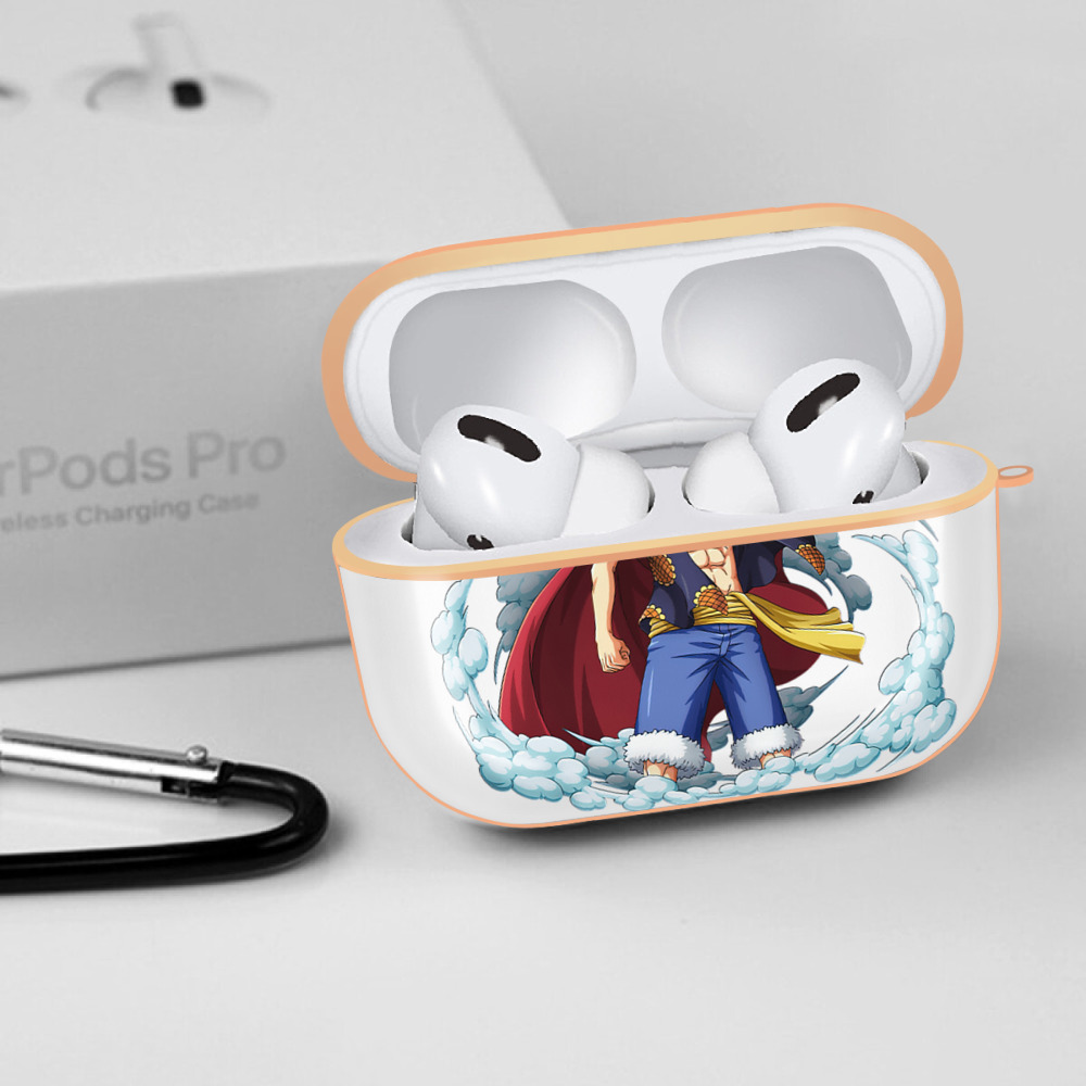 ワンピース モンキー・D・ルフィ ONE PIECE Monkey D. Luffy 【AirPods Pro用】ハードシェル保護ケース｜耐衝撃・防指紋・カラビナ付き商品仕様