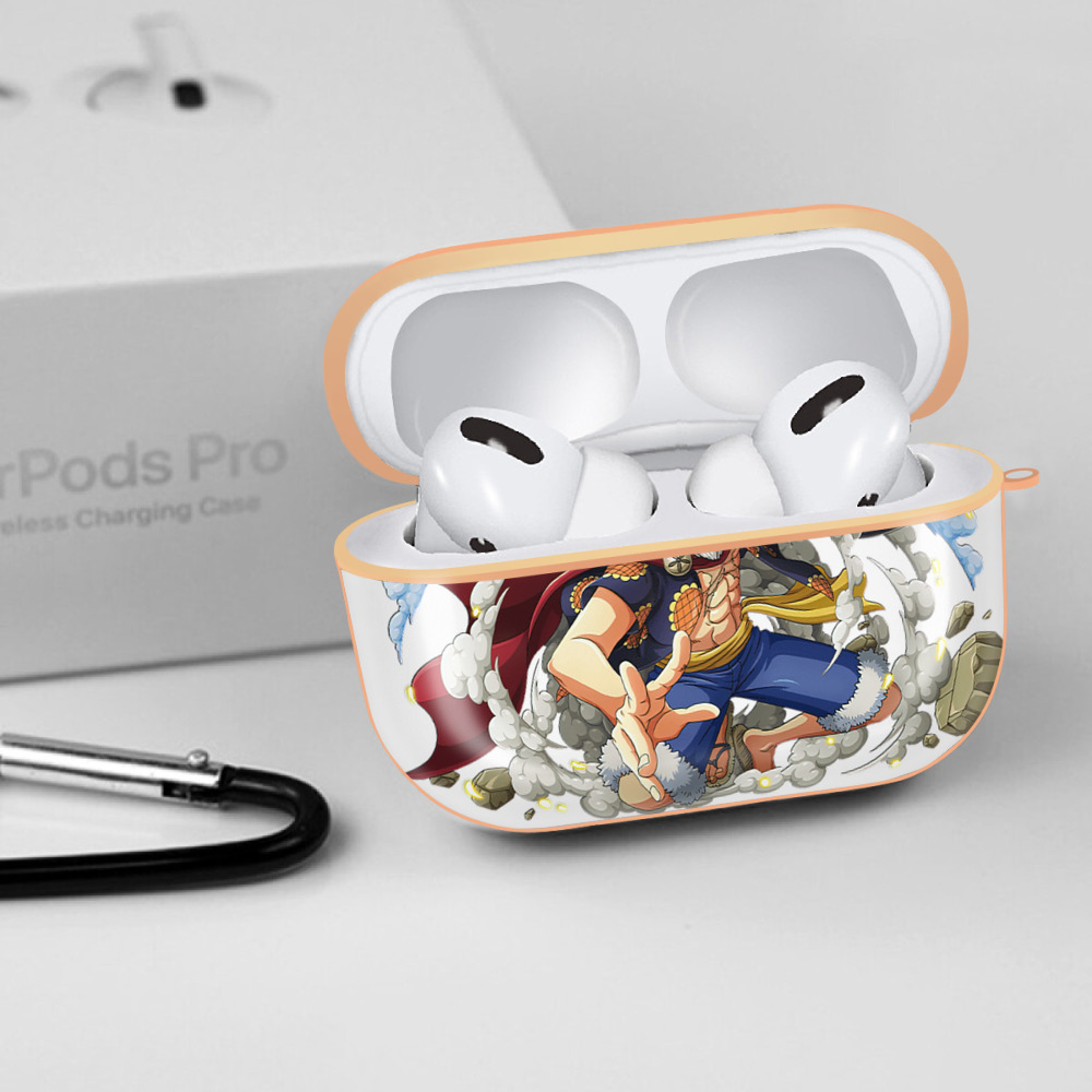 ワンピース モンキー・D・ルフィ ONE PIECE Monkey D. Luffy 【AirPods Pro用】ハードシェル保護ケース｜耐衝撃・防指紋・カラビナ付き商品仕様