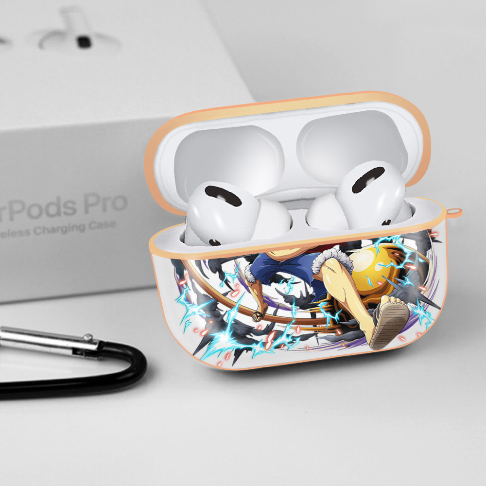 ワンピース モンキー・D・ルフィ ONE PIECE Monkey D. Luffy 【AirPods Pro用】ハードシェル保護ケース｜耐衝撃・防指紋・カラビナ付き商品仕様