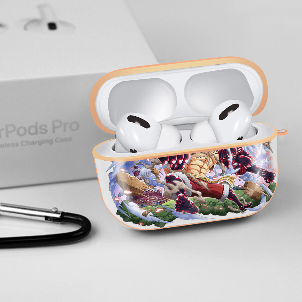 ワンピース モンキー・D・ルフィ ONE PIECE Monkey D. Luffy 【AirPods Pro用】ハードシェル保護ケース｜耐衝撃・防指紋・カラビナ付き商品仕様