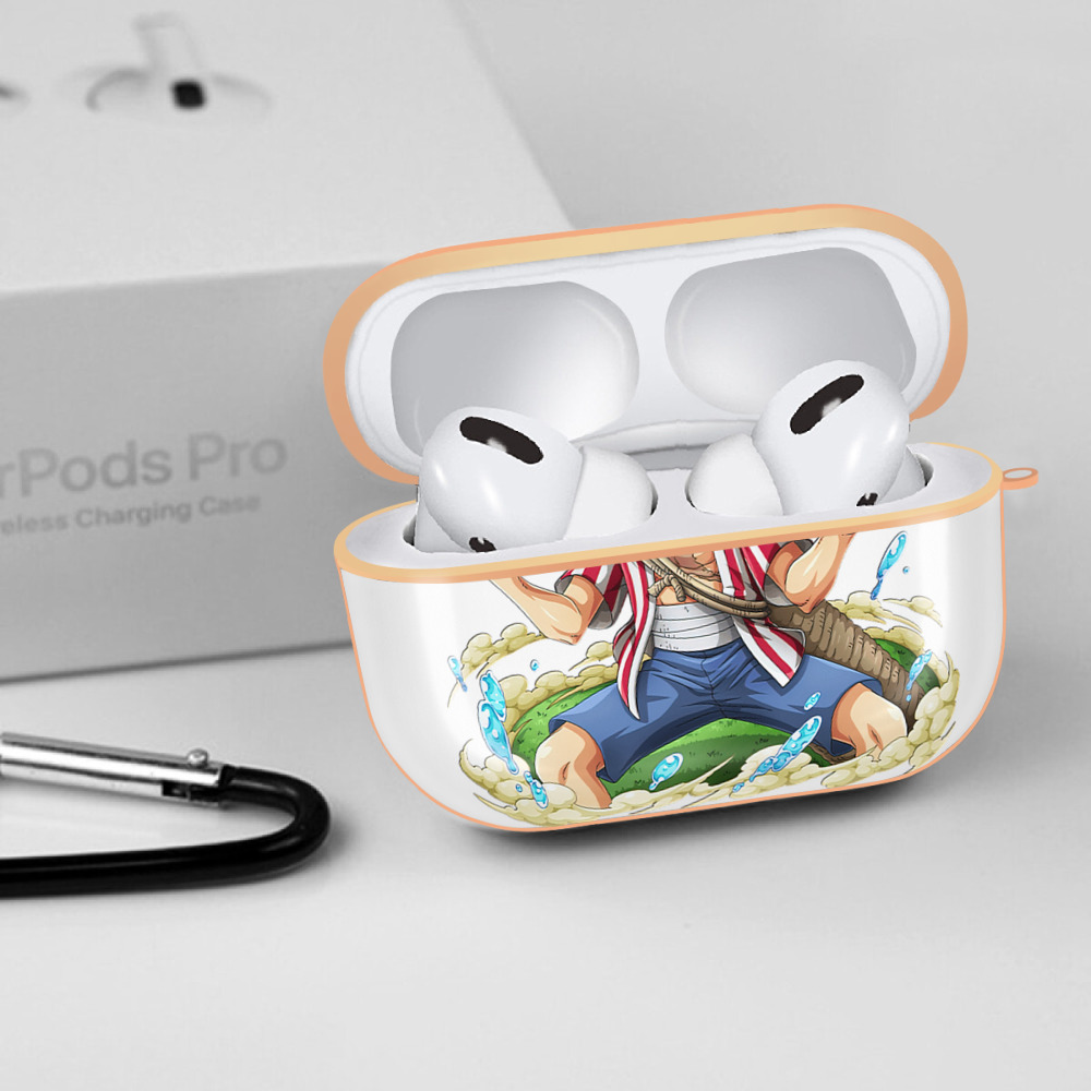 ワンピース モンキー・D・ルフィ ONE PIECE Monkey D. Luffy 【AirPods Pro用】ハードシェル保護ケース｜耐衝撃・防指紋・カラビナ付き商品仕様