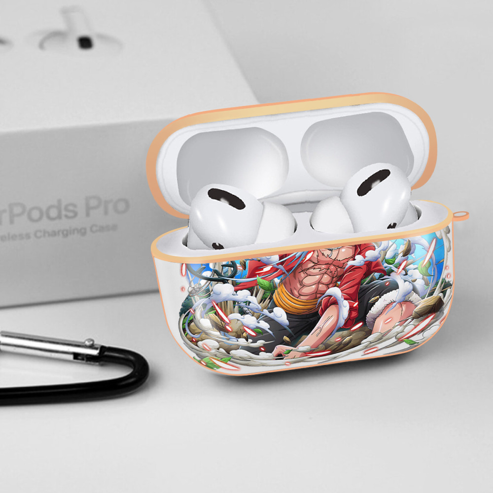 ワンピース モンキー・D・ルフィ ONE PIECE Monkey D. Luffy 【AirPods Pro用】ハードシェル保護ケース｜耐衝撃・防指紋・カラビナ付き商品仕様
