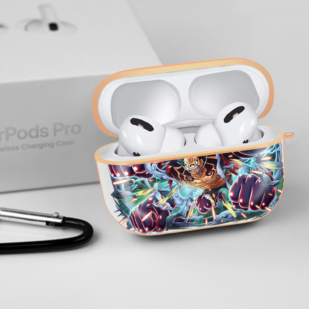 ワンピース モンキー・D・ルフィ ONE PIECE Monkey D. Luffy 【AirPods Pro用】ハードシェル保護ケース｜耐衝撃・防指紋・カラビナ付き商品仕様