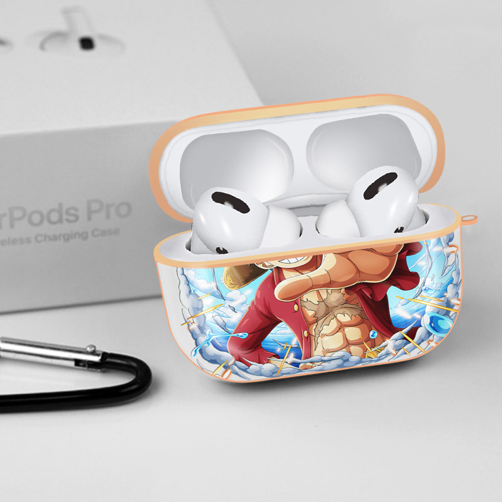 ワンピース モンキー・D・ルフィ ONE PIECE Monkey D. Luffy 【AirPods Pro用】ハードシェル保護ケース｜耐衝撃・防指紋・カラビナ付き商品仕様