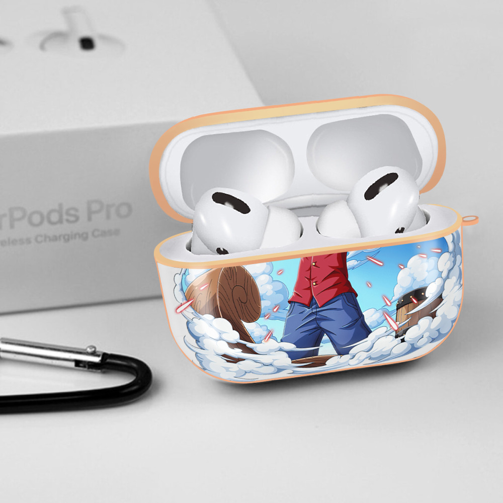 ワンピース モンキー・D・ルフィ ONE PIECE Monkey D. Luffy 【AirPods Pro用】ハードシェル保護ケース｜耐衝撃・防指紋・カラビナ付き商品仕様