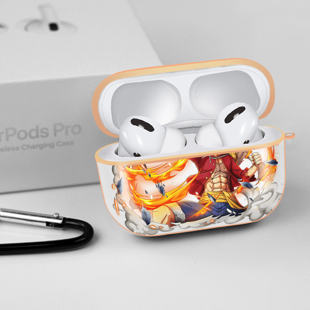 ワンピース モンキー・D・ルフィ ONE PIECE Monkey D. Luffy 【AirPods Pro用】ハードシェル保護ケース｜耐衝撃・防指紋・カラビナ付き商品仕様
