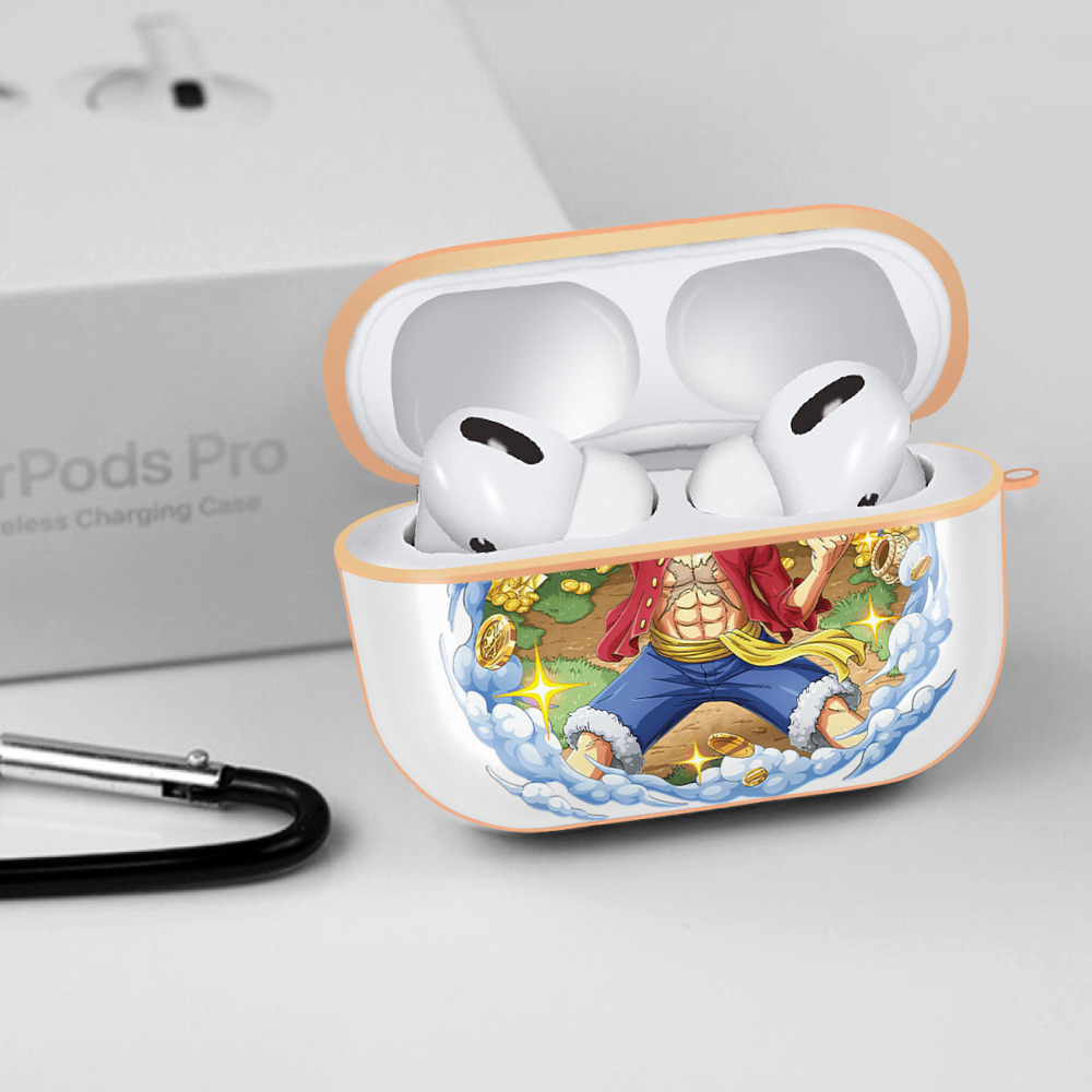 ワンピース モンキー・D・ルフィ ONE PIECE Monkey D. Luffy 【AirPods Pro用】ハードシェル保護ケース｜耐衝撃・防指紋・カラビナ付き商品仕様